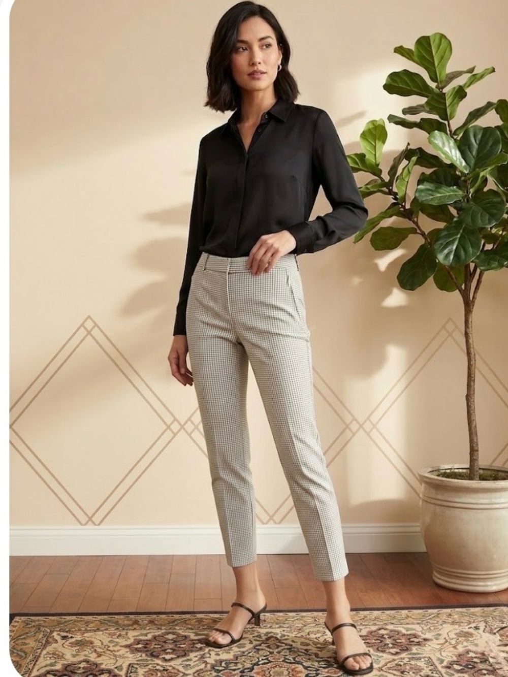 THE LIMITED EXACT STRETCH HIGH WAIST SKINNY ANKLE PANTS - Picture 2 of 10